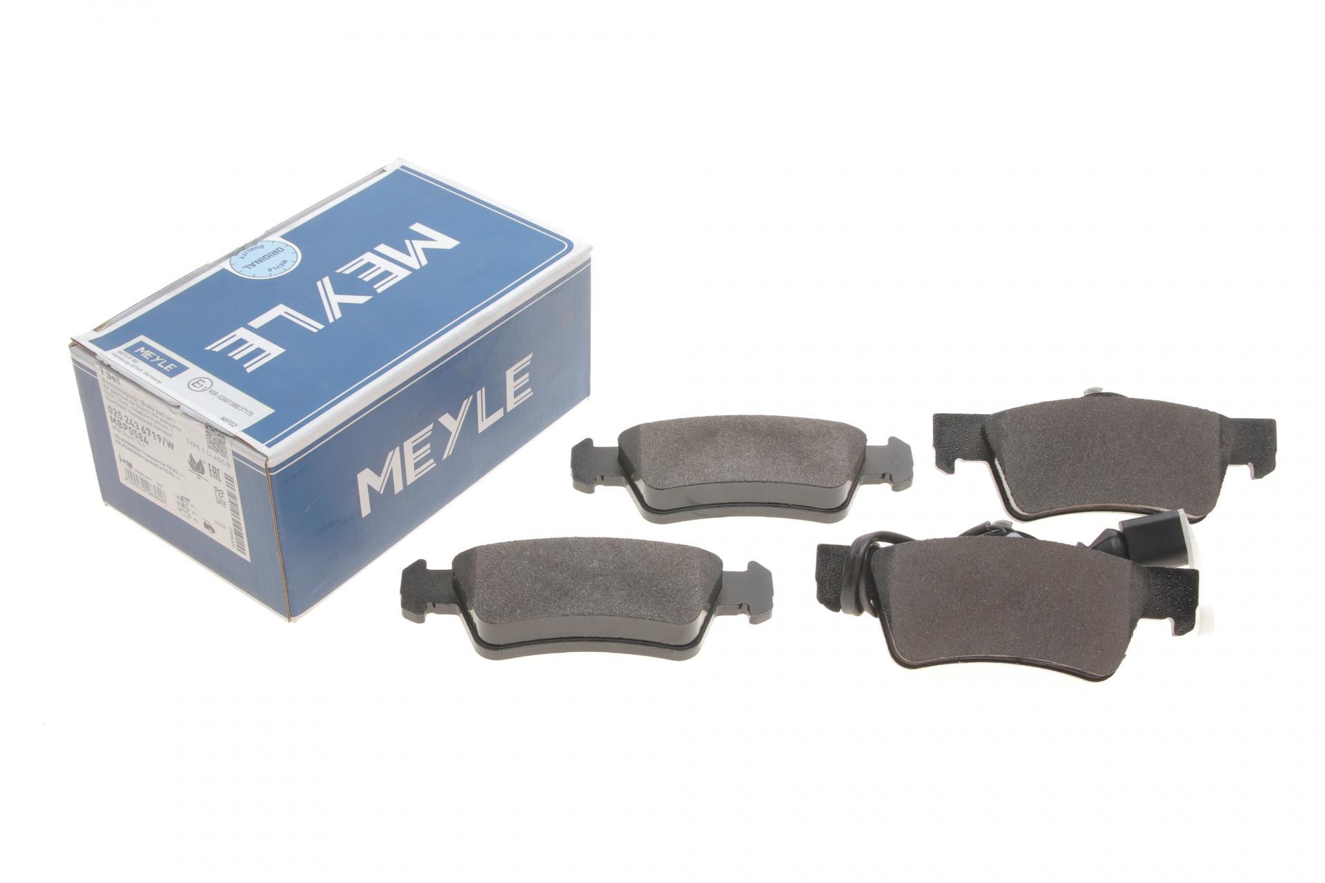 Колодки тормозные задние Meyle для VW T5 03- Ate (025 243 6719/W)