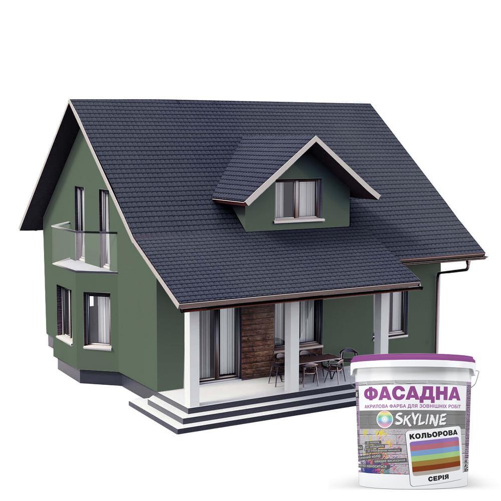 Фарба акрил-латексна фасадна Skyline 10 л 5010-G30Y Хаума (2487187477) - фото 3