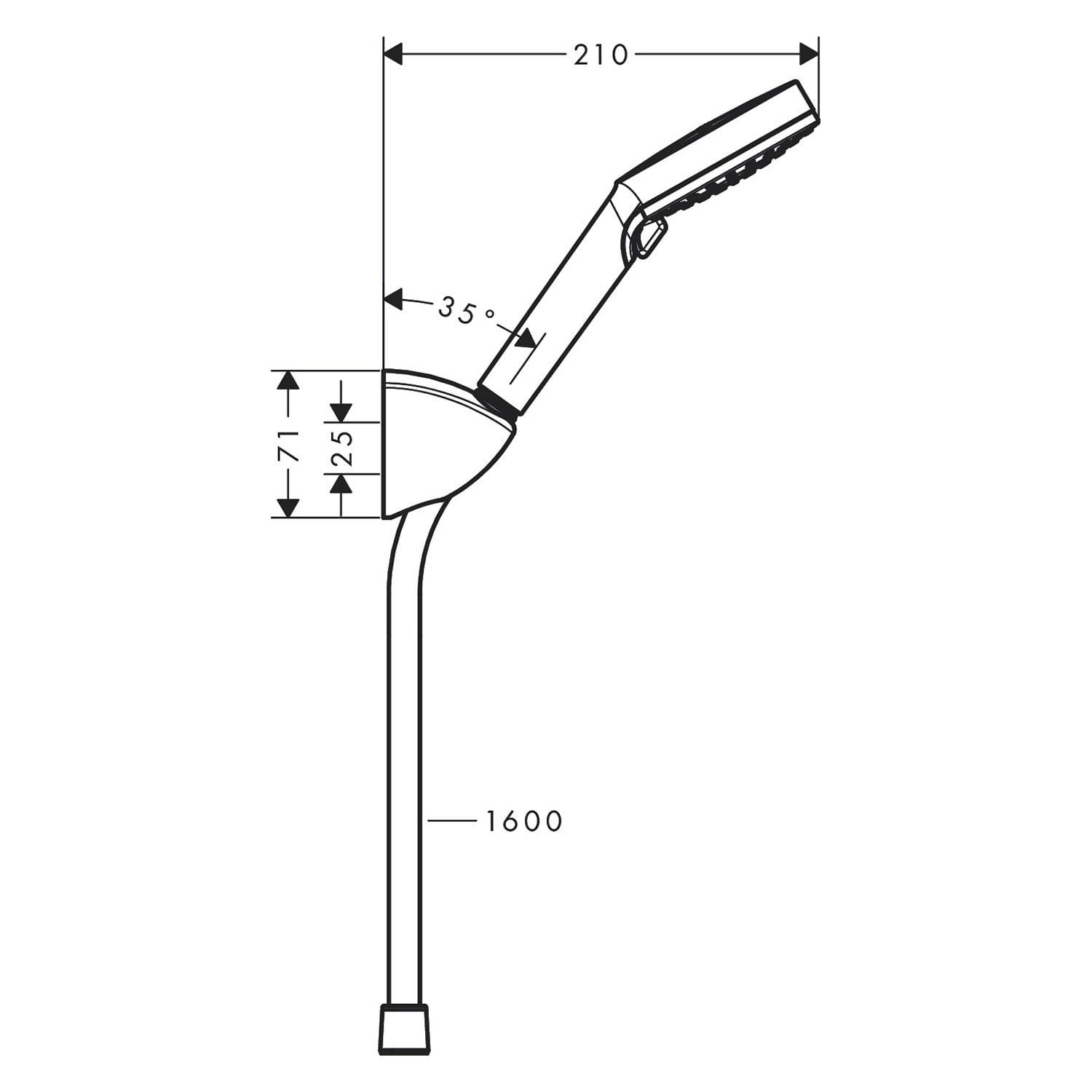 Душовий комплект Hansgrohe Vernis Blend Vario EcoSmart 26278000 Хром (145160) - фото 2