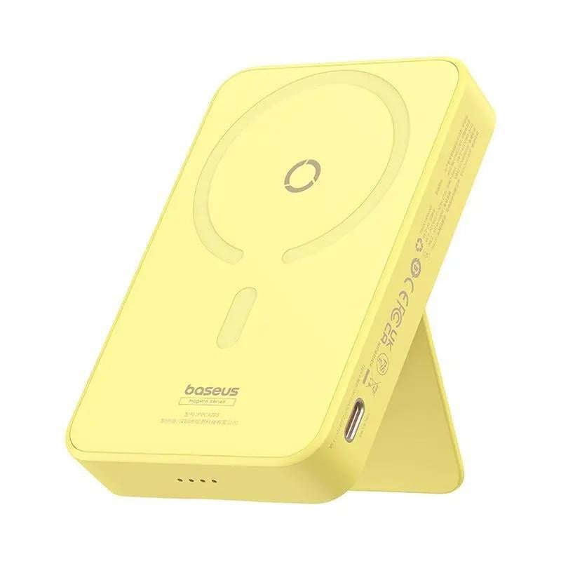 Повербанк Baseus MagPro Magnetic Bracket Fast Charge 5000 mAh 20W Yellow (P10064101Y23-00) Повербанк Baseus MagPro Magnetic Bracket Fast Charge 5000 mAh 20W Yellow (P10064101Y23-00)
