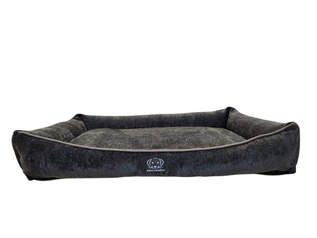 Лежанка из текстиля для больших собак Beatrice Graphite 95 XL 125х90х20 см Графитовый
