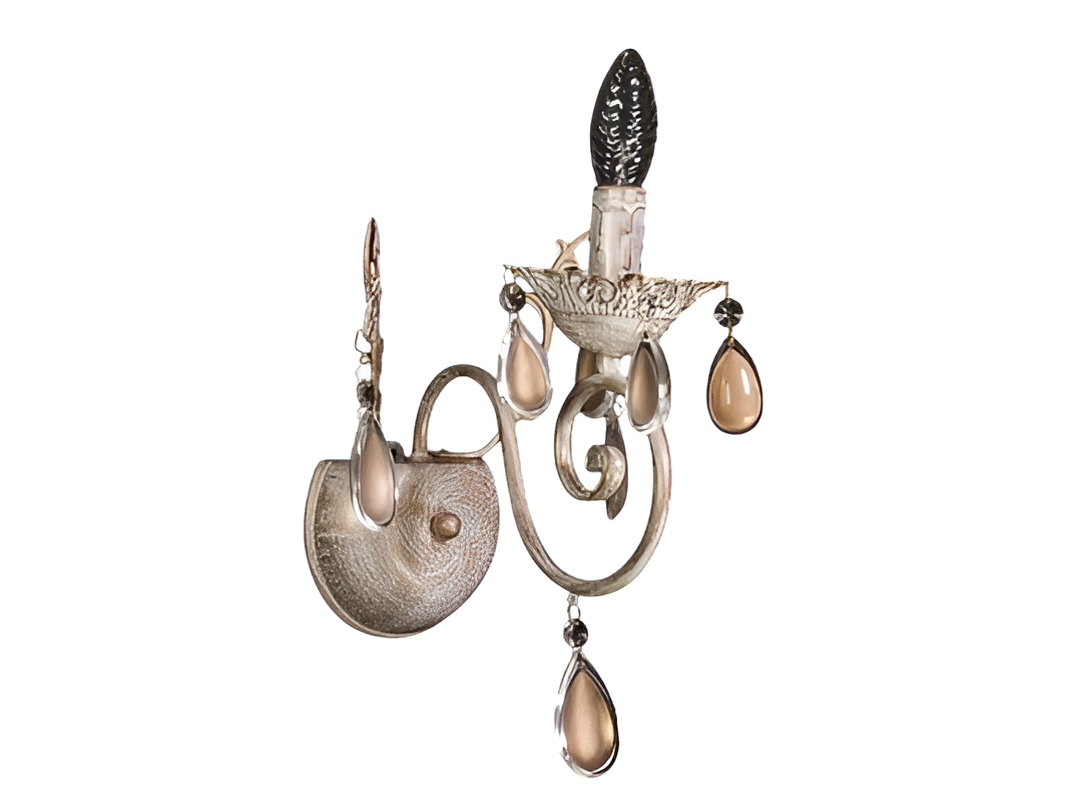 Бра с изящным резным декором Белый/Золотой (4804/1W) - фото 1