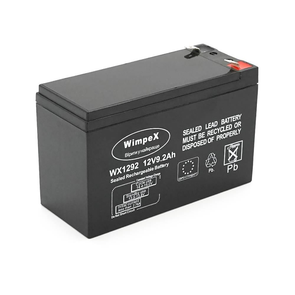 Батарея акумуляторна Wimpex 12V 9,2Ah 2,0 кг 150х65х95 мм Black (36289)