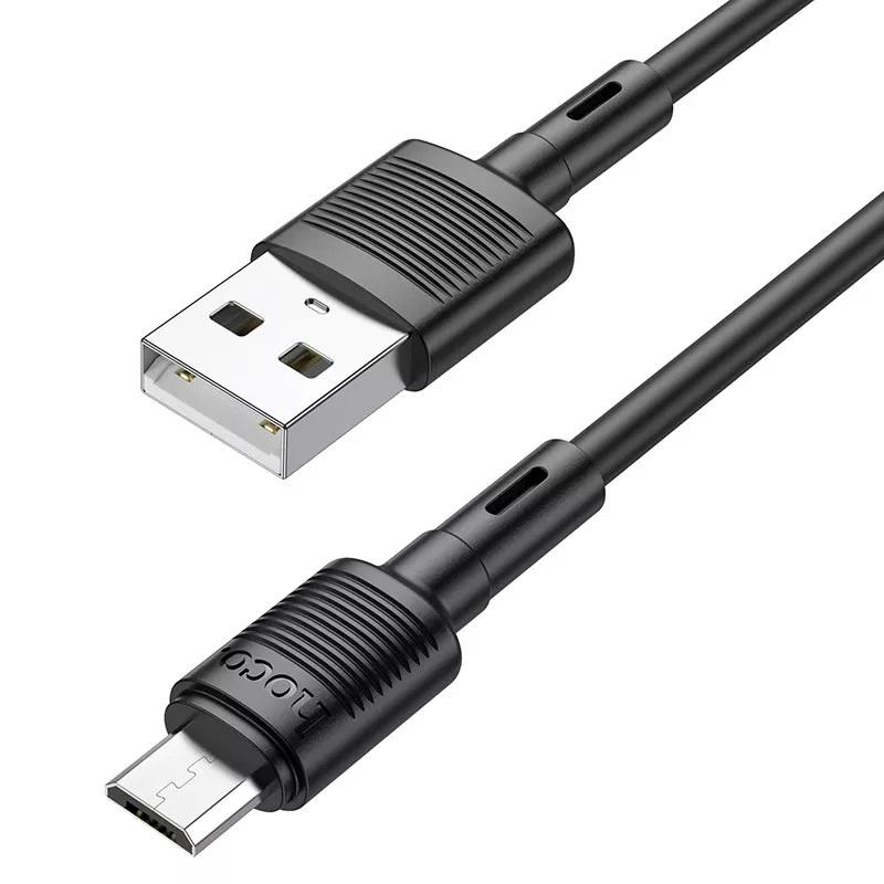 Кабель Hoco Micro USB Victory X83 1 м Black (9822958) - фото 2