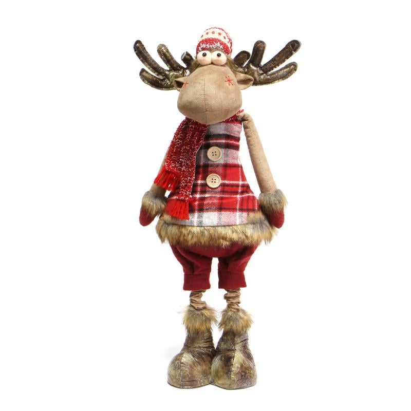 Мягкая фигура новогодняя Lesko YF201897A Олень под елку 68 см Red (31160249) Мягкая фигура новогодняя Lesko YF201897A Олень под елку 68 см Red (31160249)