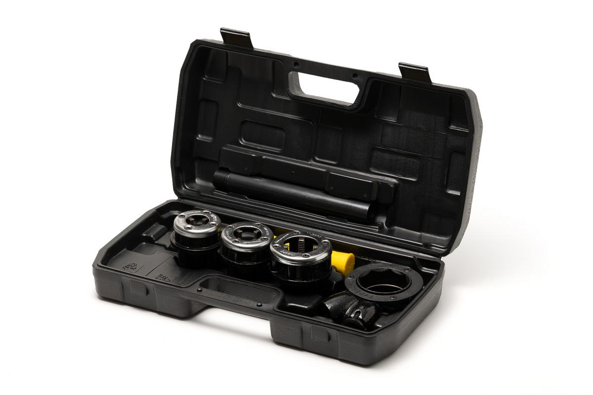 Клуп трубный для нарезки резьбы MasterTool BSPT 1/2" 3/4"/1" набор 3 шт. (14-1402)