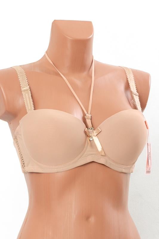 Бюстгальтер-холтер однотонний Носи Своє Чашка B 90B Бежевий (13018)