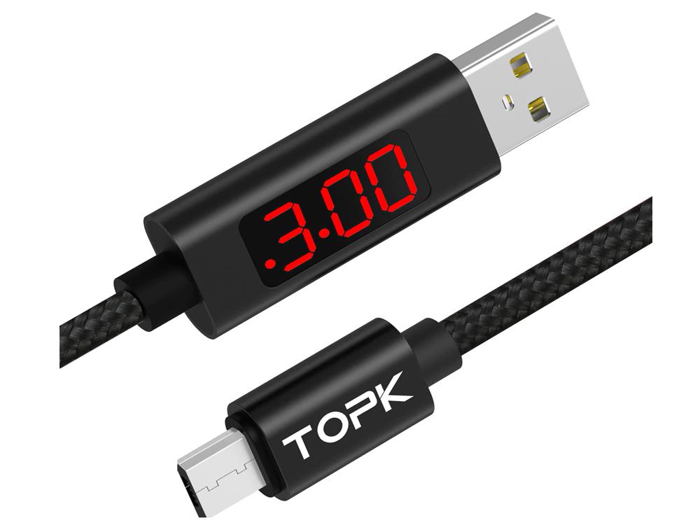 Зарядний кабель Topk Micro USB для Samsung/Xiaomi/LG (1004-214-01)