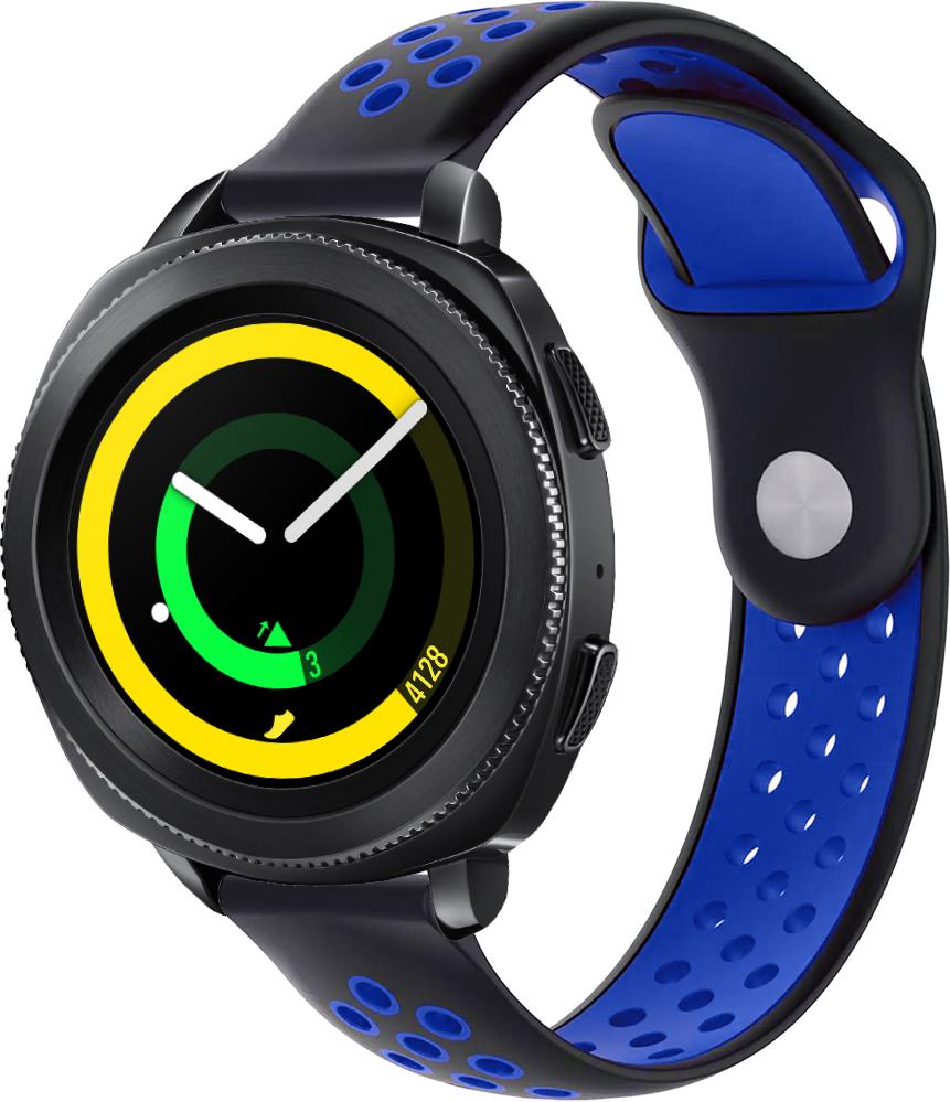 Ремешок Sport для Samsung Gear S3 22 мм Black/Blue (23042-43)