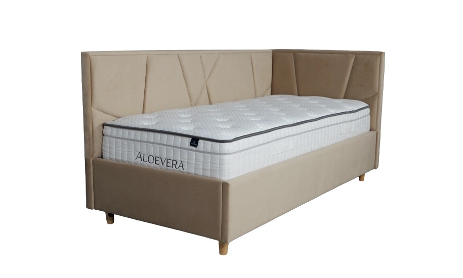 Кровать подростковая Нео правосторонняя с подъемным механизмом 90x200 см Бежевый (2147506579)