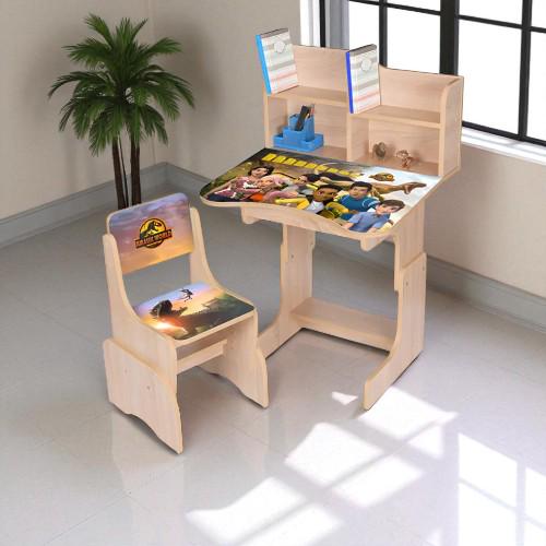 Парта детская Bambi с полкой и стулом Jurassic World (N 2071-19B-7) - фото 2