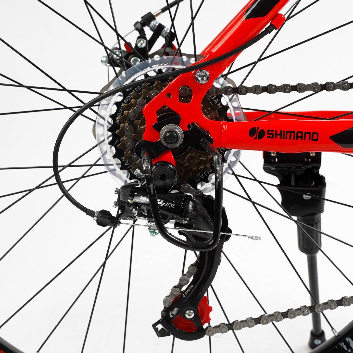 Велосипед горный двухподвесной Corso Rend 26"/15" Черно-красный (799510613) - фото 7 Велосипед горный двухподвесной Corso Rend 26"/15" Черно-красный (799510613) - фото 7