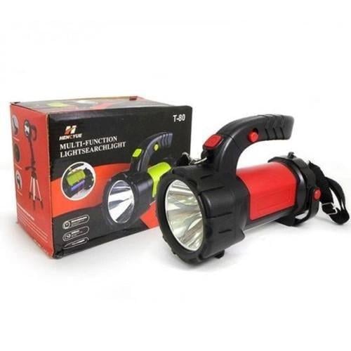 Ручной аккумуляторный фонарь T80C-5W COBс функцией Power Bank Красный