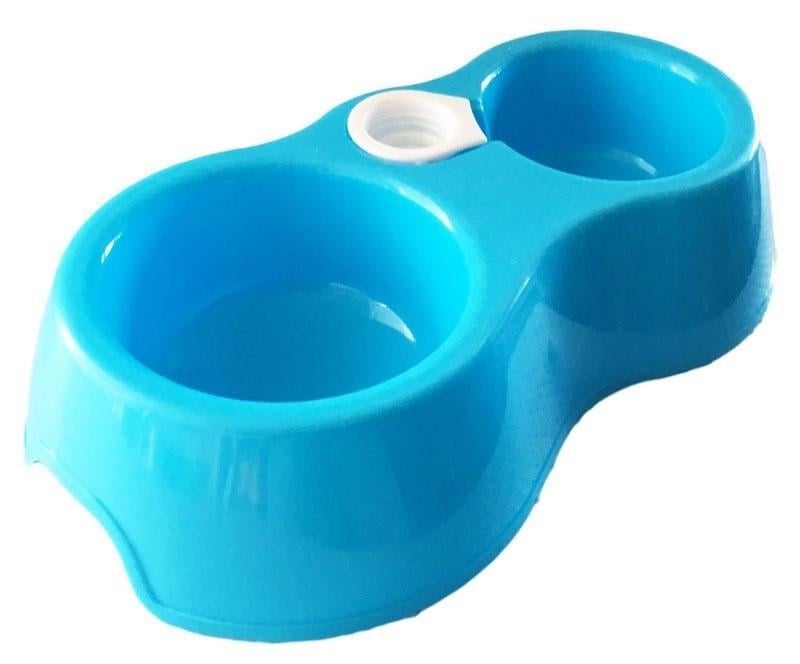 Миска двойная для животных пластиковая (2296438366) - фото 1