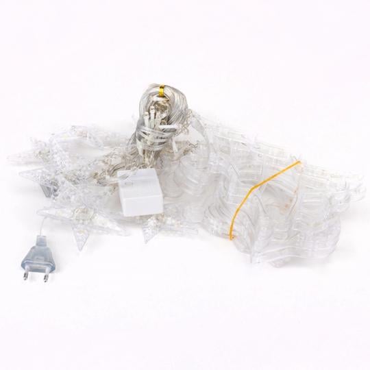 Гірлянда-штора світлодіодна Зіроньки 140 LED з ПВХ від електромережі 3,2х0,6 м Жовтий (150-81-9133-033) - фото 3 Гірлянда-штора світлодіодна Зіроньки 140 LED з ПВХ від електромережі 3,2х0,6 м Жовтий (150-81-9133-033) - фото 3