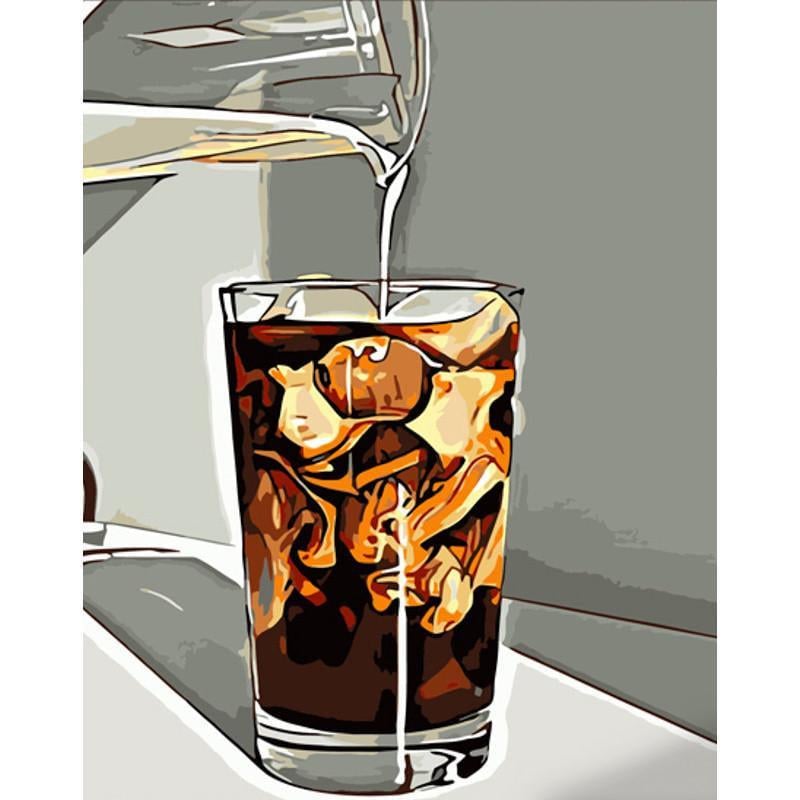 Картина по номерам Strateg Премиум Круги со льдом 40х50 см (DY343)