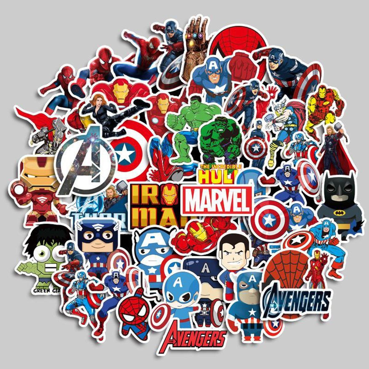 Стикеры Marvel супергерои 50 шт. (4698717)