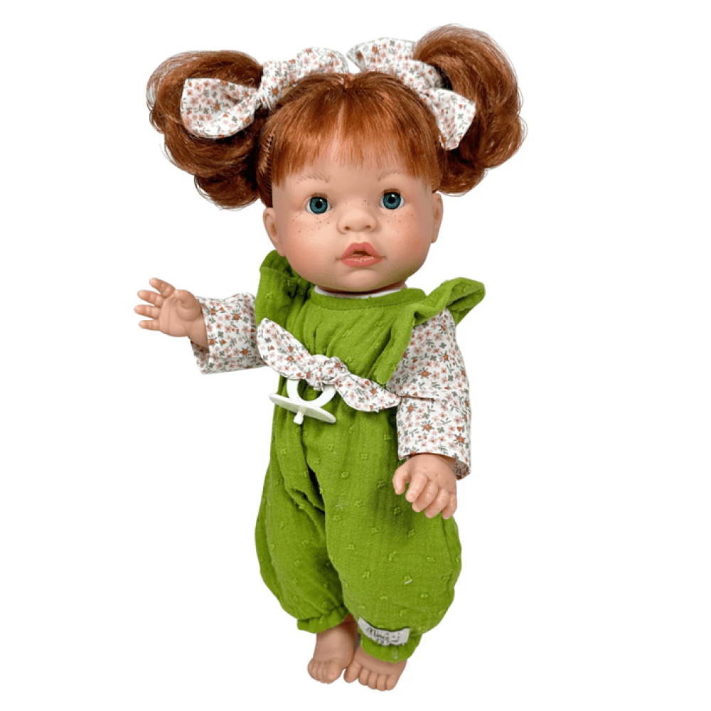 Кукла пупс Nines D`onil виниловая девочка Joy с волосами в сумке 37 см