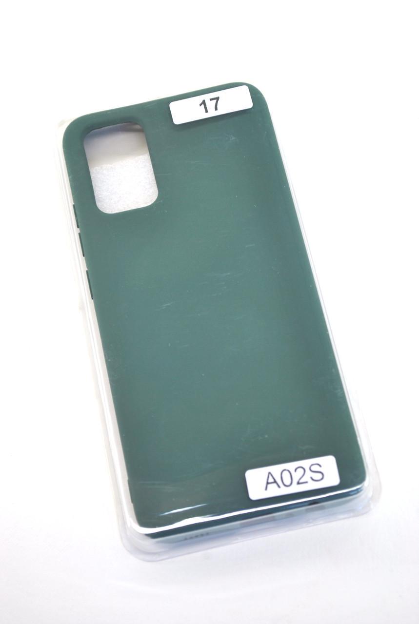 Чехол для телефона Samsung A02s/A025 Silicone FULL №17 Dark green (4you) - фото 1