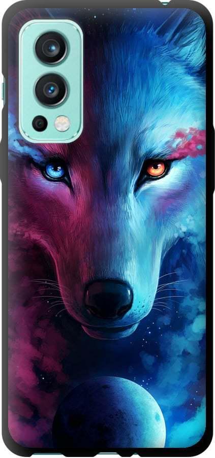 Чехол на OnePlus Nord 2 Арт-волк (3999b-2468-42517)