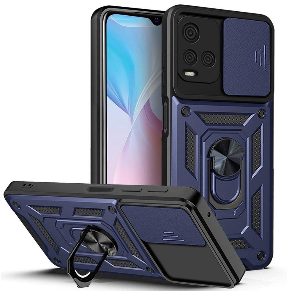 Чехол с защитой камеры 3DGuard Vivo Y21 Blue (32482-28)