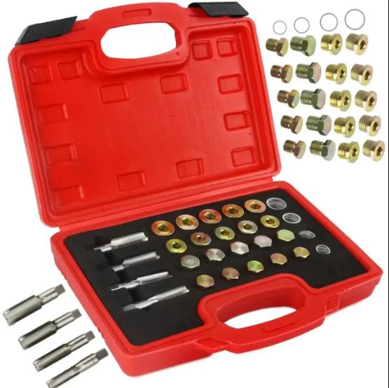 Набір для відновлення різьби масляних пробок Mar-Pol M57609 64 ел. (27921036) - фото 2 Набір для відновлення різьби масляних пробок Mar-Pol M57609 64 ел. (27921036) - фото 2