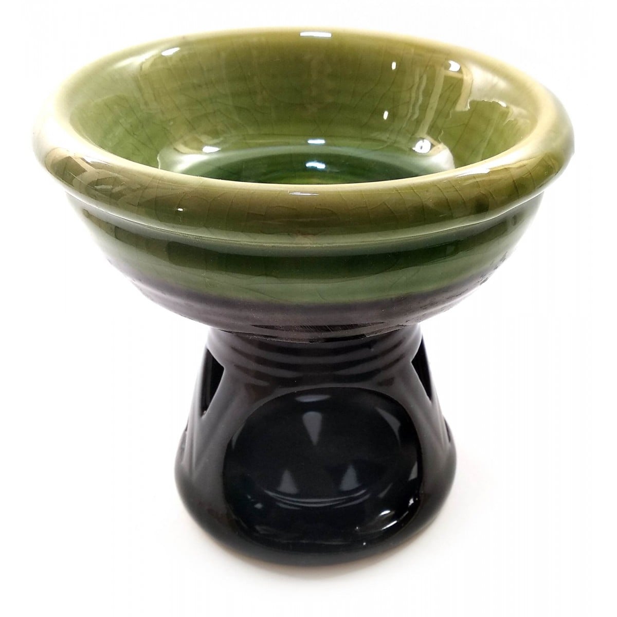 Аромалампа керамічна Чаша 13,5х13,5х13 см Зелений