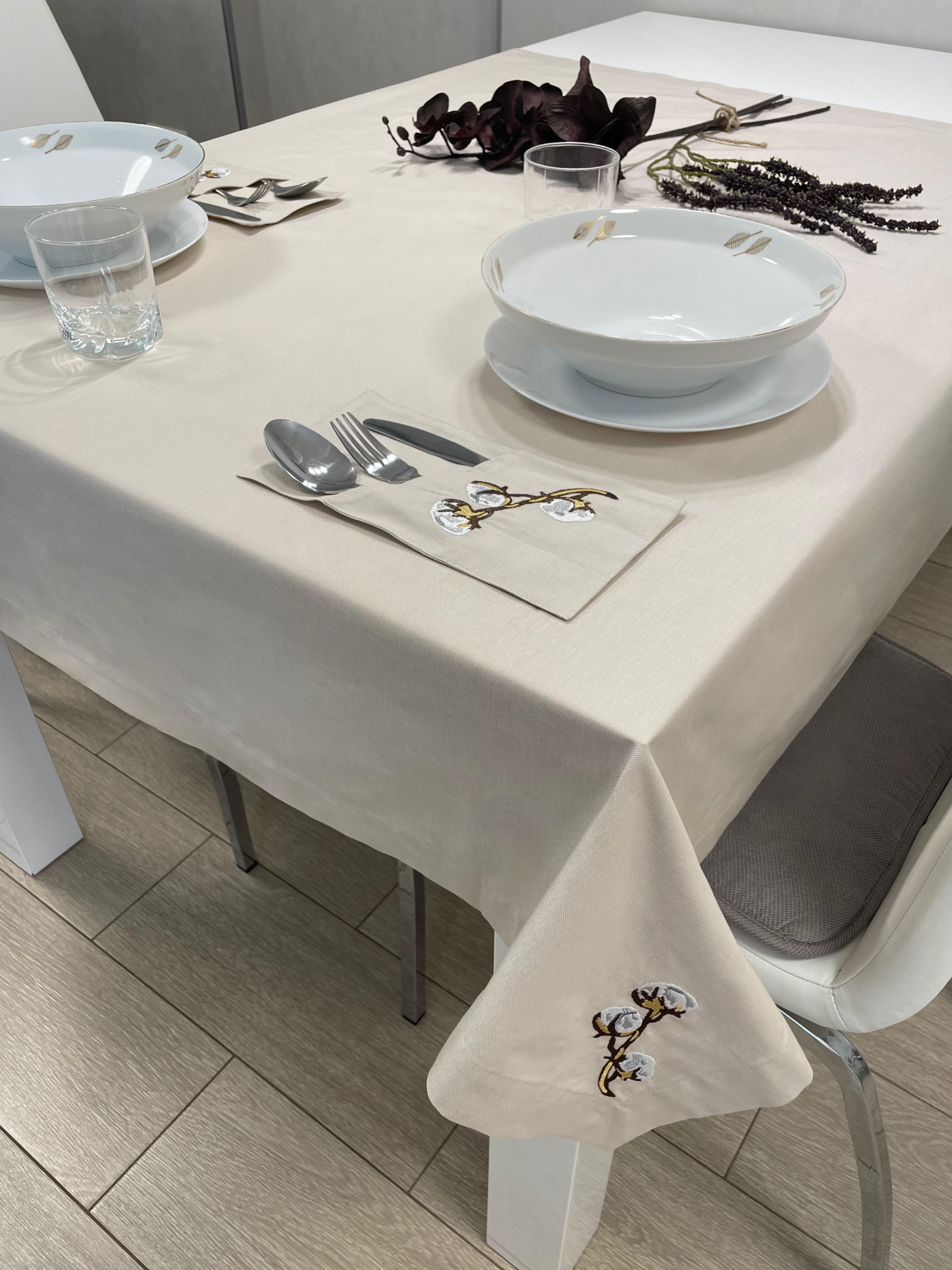 Карман для столовых приборов с вышивкой Хлопок 1 шт. (29926370) - фото 2 Карман для столовых приборов с вышивкой Хлопок 1 шт. (29926370) - фото 2