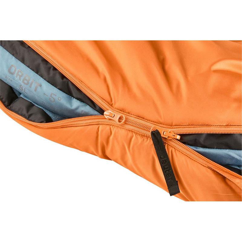 Спальний мішок Deuter Orbit -5° SL лівий Mandarine/Slateblue (3701622 9316 1) - фото 4