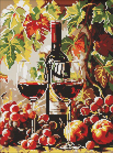 Алмазная мозаика Ideyka Осеннее вино 30x40 см (Id-AMO8114)