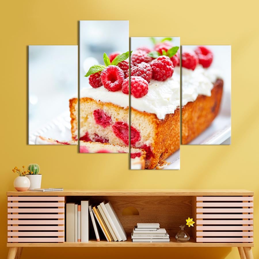 Настенний декор Малиновый кекс с сахарной глазурью 89x56 см (A492-4)