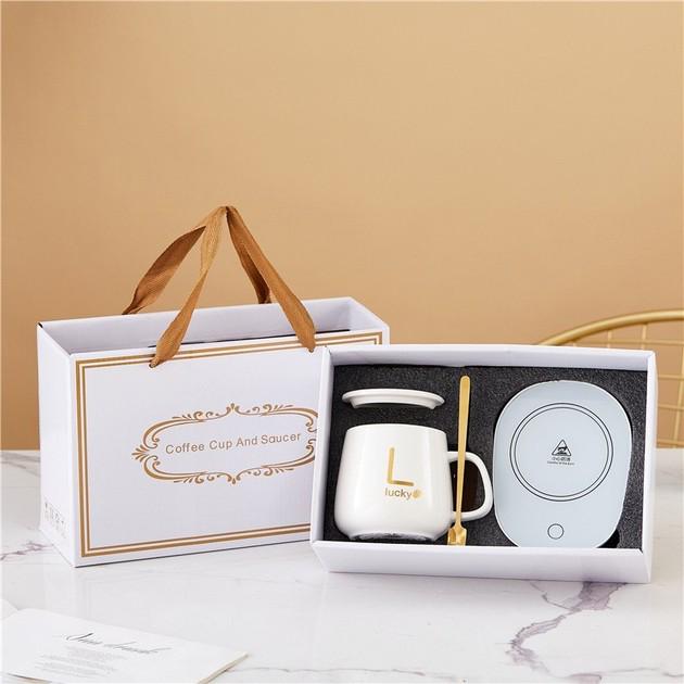 Чашка ерамічна Lucky з підігрівом 350 мл Білий (23463103) - фото 2