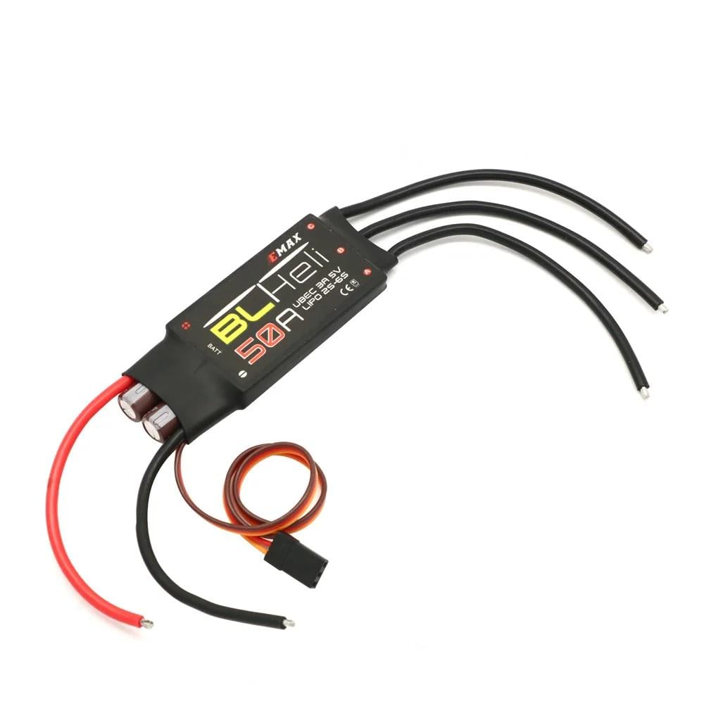 Регулятор двигателя ESC 50A EMAX BLHeli 2-6S для крыла мультикоптера (00-00024621)
