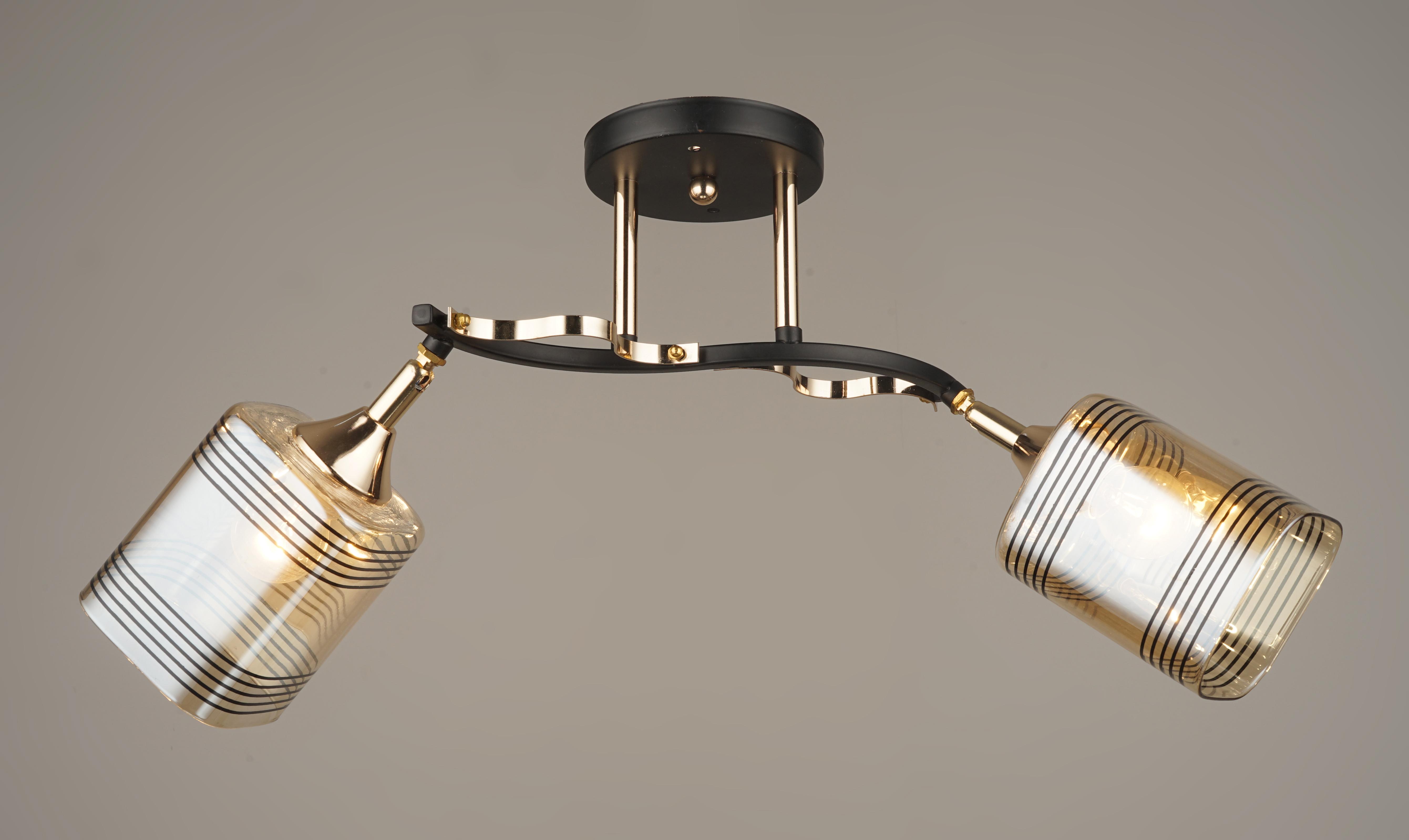 Люстра декоративная Sirius B N4382/2 BK+FGD на 2 плафона (000040570)