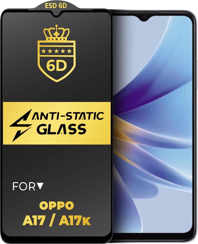 Защитное стекло 6D Anti-Static OPPO A17 / A17k Glass Shield