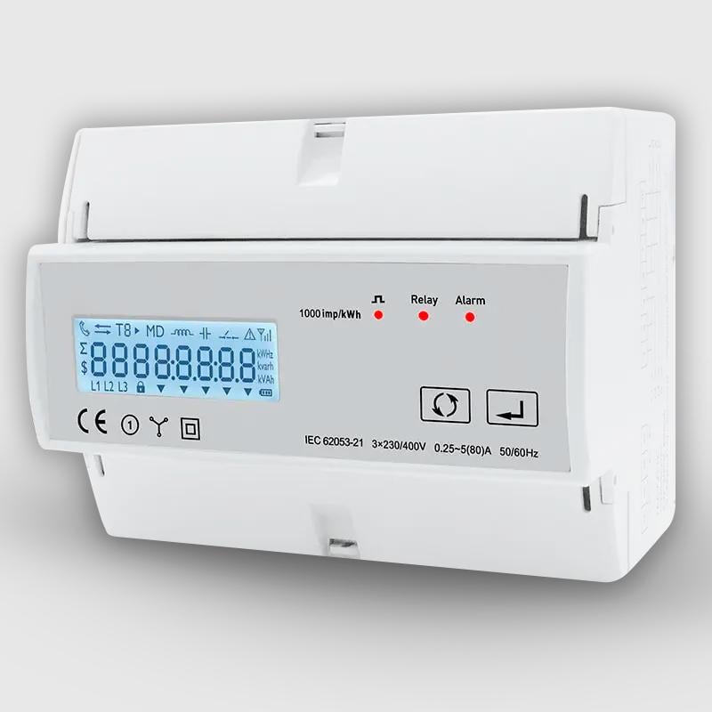 Реле трехфазное Tuya WIFI с энергомониторингом