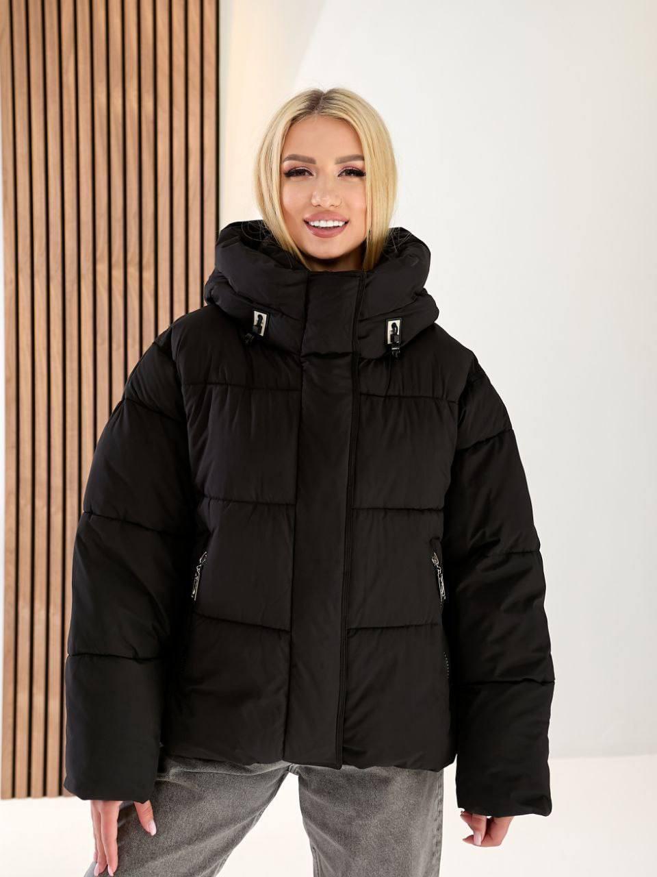 Куртка женская зимняя до -30°С XL-XXL Черный (OV-8157BL-XL-XLL) - фото 5 Куртка женская зимняя до -30°С XL-XXL Черный (OV-8157BL-XL-XLL) - фото 5