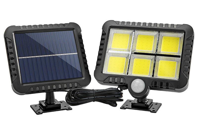Фонарь уличный с датчиком движения 120 LED на солнечной батарее (1117)