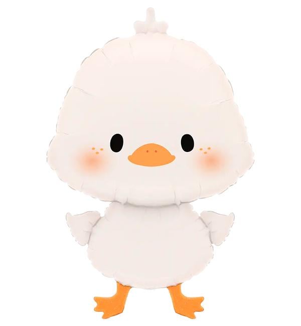 Воздушный шар Grabo Утенок 64х42 см Белый (10602)