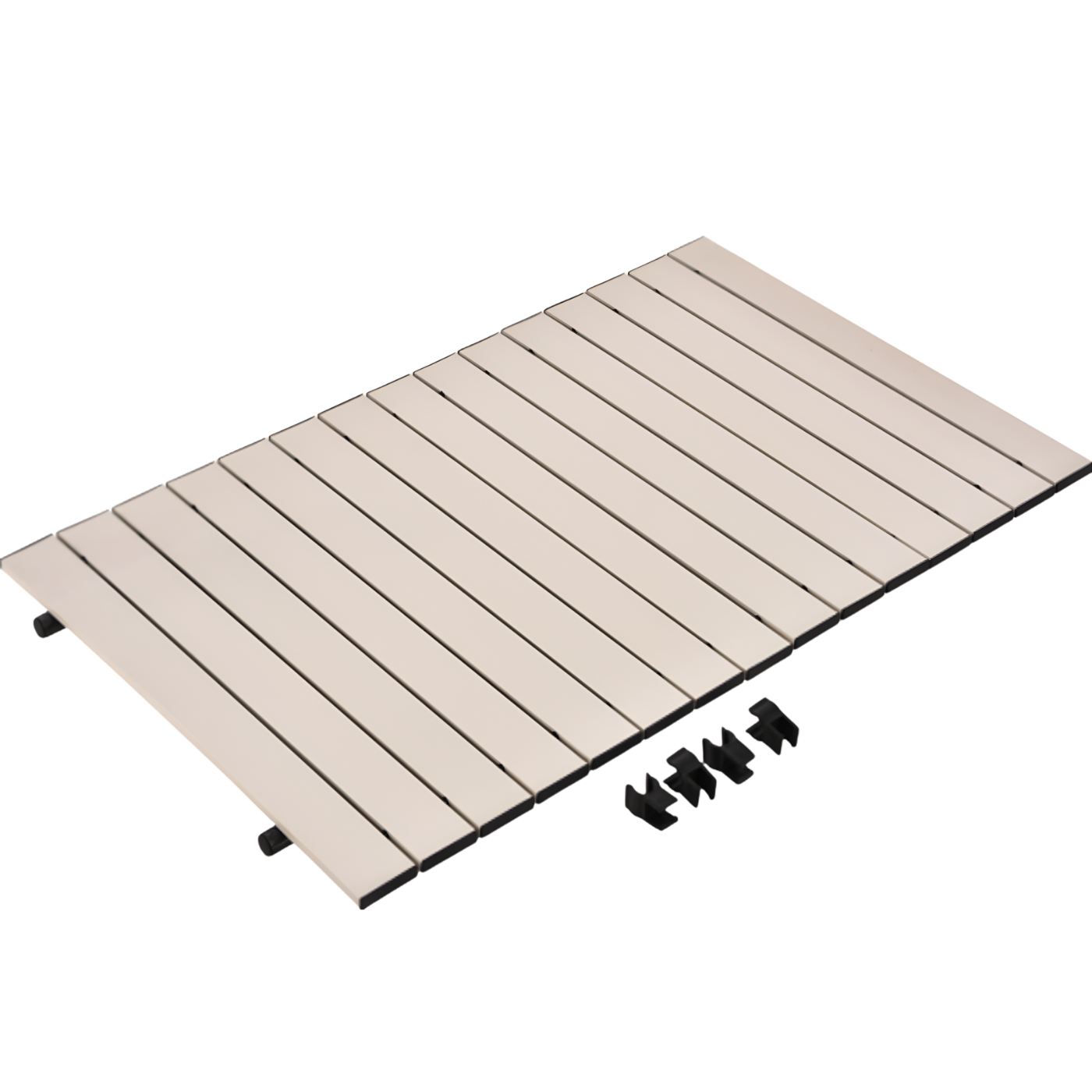 Стільниця для кемпінгового візка складана знімна залізна для пікніка та відпочинку на природі під обідню зону 87х54 см Бежевий