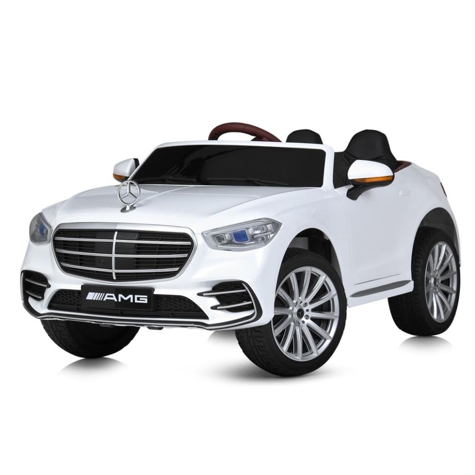 Дитячий електричний автомобіль Bambi Mercedes-Benz 12V двомісний до 30 кг Білий (DE-169-E-865) Дитячий електричний автомобіль Bambi Mercedes-Benz 12V двомісний до 30 кг Білий (DE-169-E-865)