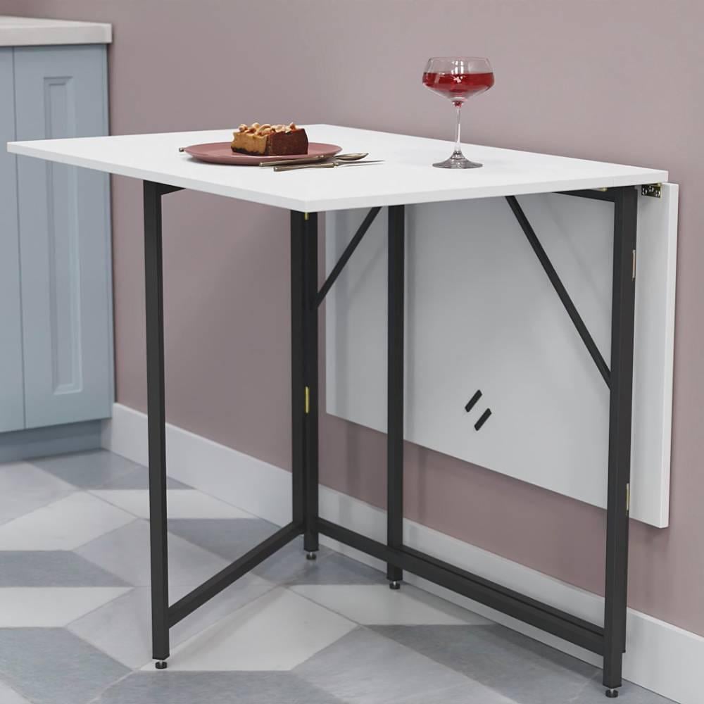 Стіл-книжка трансформер Ferrum-decor Вуді метал/ДСП 75x130x90 см Чорний (FRD-106752)