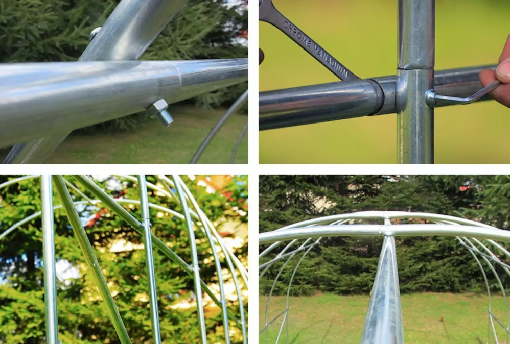 Теплиця садова Bonro UP-18м² з вікнами з армованою плівкою Зелений (SI-UP18GR) - фото 10