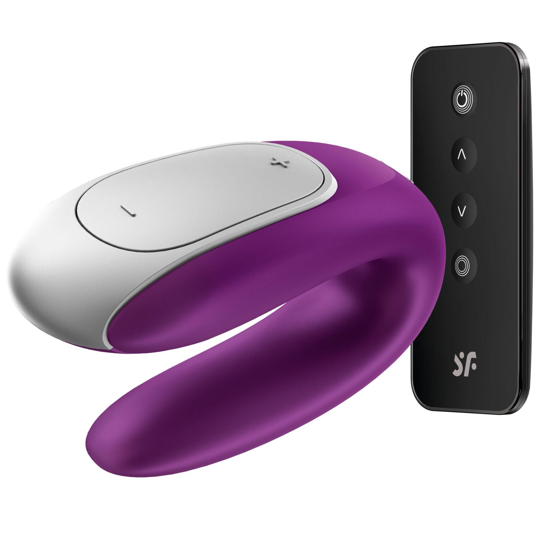 Вибратор-смарт для пар Satisfyer Double Fun Фиолетовый (30278475)