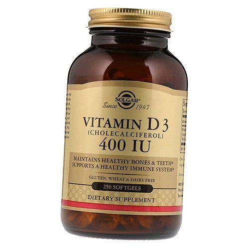 Витамины Solgar Vitamin D3 400 МЕ 250 гел. капс. (36313161)