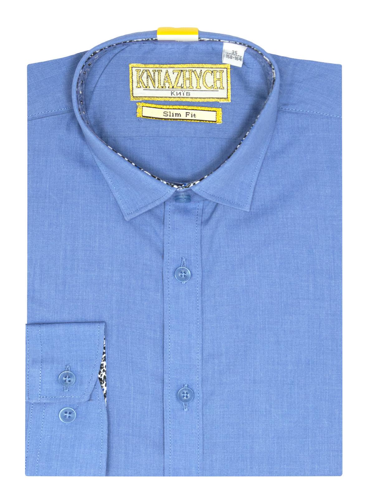 Рубашка Княжич 140-146 см р. 32 Темно-голубой (Ocean slim)