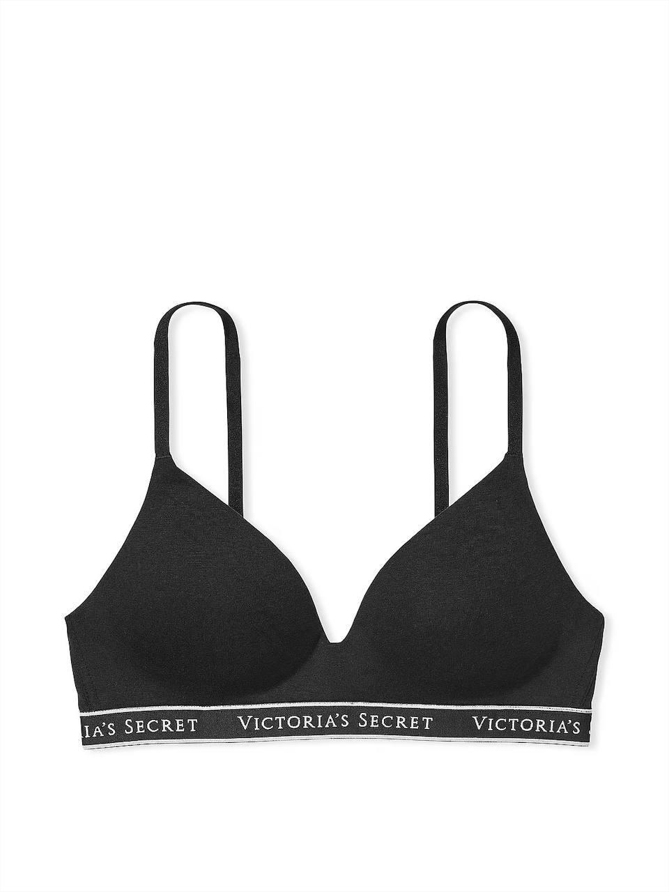 Бюстгальтер безкаркасний Victoria's Secret Lightly-Lined Wireless Bra 70B Чорний (18355550) - фото 3