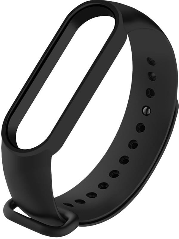 Ремешок UWatch Replacement Silicone Band For Xiaomi Mi Band 3/4 Black