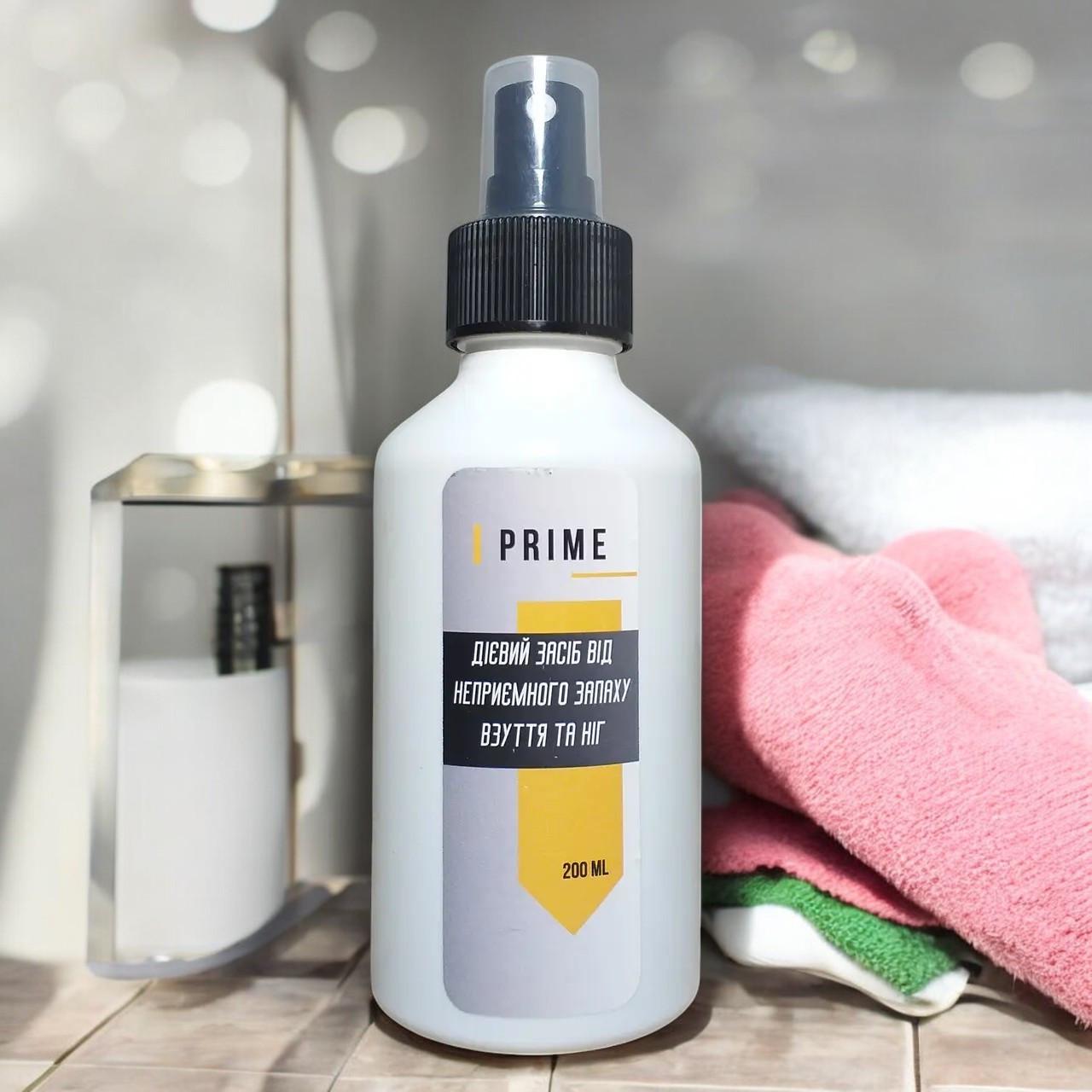 Дезодорант для обуви PRIME спрей антибактериальный против запаха и грибка 200 мл