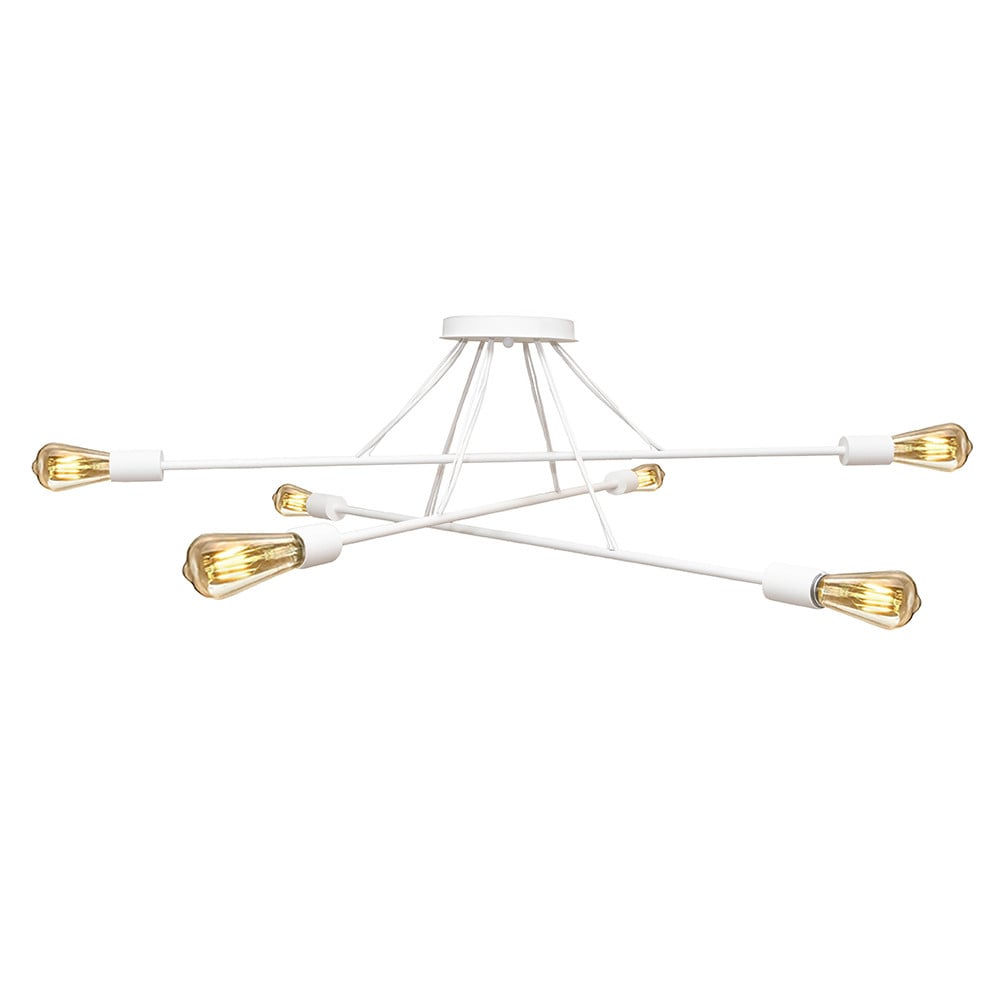 Люстра підвісна MSK ELECTRIC Asket Е27 NL 10320-6 WH Білий (619551)